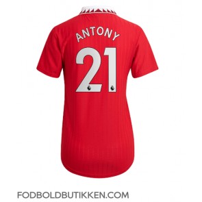 Manchester United Antony #21 Hjemmebanetrøje Dame 2022-23 Kortærmet